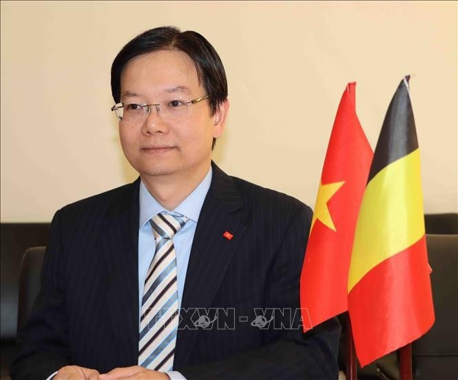 Tran Ngoc Quan, consejero comercial de la nación indochina en Bélgica y ante la Unión Europea. (Foto: VNA)
