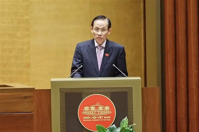 El canciller Le Hoai Trung habla en el evento (Foto: VNA)