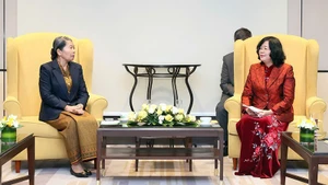 En la cita. (Foto: VNA)