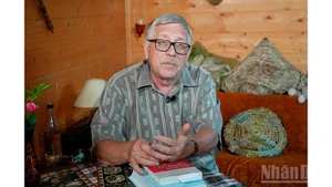 Petr Tsvetov, profesor asociado y doctor en Ciencias Históricas, de la Academia Diplomática del Ministerio ruso de Asuntos Exteriores y primer vicepresidente de la Asociación de Amistad Rusia-Vietnam. (Foto: Nhan Dan)