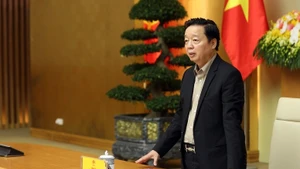 El viceprimer ministro de Vietnam, Tran Hong Ha, habla en el evento. (Foto: baochinhphu.vn)