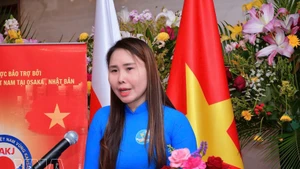 Le Thuong, presidenta de la Asociación de Vietnamitas en la región japonesa de Kansai (Foto: VNA)