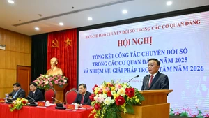 [Foto] Dirigente partidista preside conferencia de balance de labor de transformación digital en los órganos del Partido 