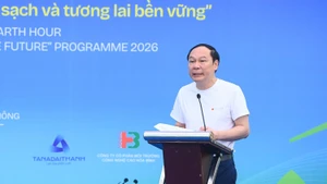 El viceministro de Agricultura y Medio Ambiente, Le Cong Thanh, habla en el evento. (Foto: daibieunhandan.vn)