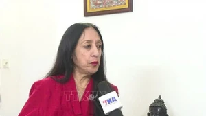 La profesora Reena Mahwar, de la Universidad de Delhi. (Foto: VNA)