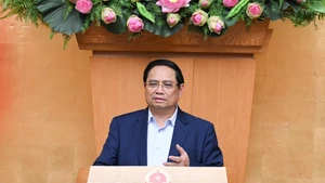 El primer ministro de Vietnam, Pham Minh Chinh, habla en el evento. (Foto: Nhan Dan)