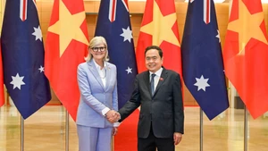 [Foto] Titular del Legislativo vietnamita recibe a gobernadora general de Australia
