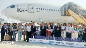Turistas rusos en Vietnam (Foto: VNA)