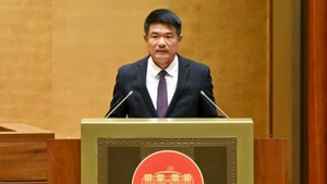El presidente de la Fiscalía Suprema Popular, Nguyen Huy Tien, en el evento (Foto: Nhan Dan)