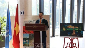 El embajador vietnamita Mai Phan Dung habla en el evento (Foto: VNA)