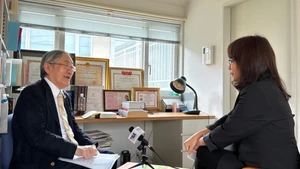 Panorama de la entrevista (Foto: VNA)