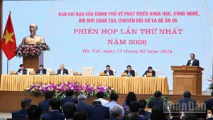 El primer ministro de Vietnam, Pham Minh Chinh, habla en el evento. (Foto: Nhan Dan)