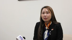 Le Thuong, presidenta de la Asociación de Vietnamitas en la región de Kansai, en Japón (Foto: VNA)