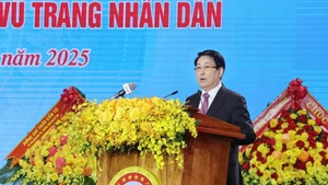 El presidente de Vietnam, Luong Cuong, habla en la cita. (Foto: VNA)