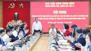 El Buró Político y Secretariado del PCV anuncian inspección al Comité del Partido en los órganos partidistas centrales. (Foto: daibieunhandan.vn)