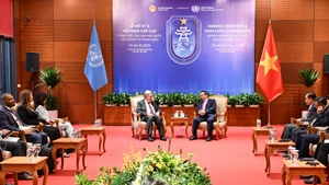 El primer ministro de Vietnam, Pham Minh Chinh, se reúne con el secretario general de las Naciones Unidas, António Guterres. (Foto: Nhan Dan)