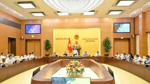 En la 46ª reunión del Comité Permanente de la Asamblea Nacional de Vietnam. (Foto: Nhan Dan)