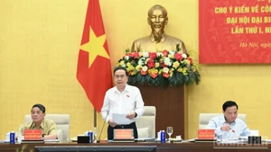 El presidente de la Asamblea Nacional de Vietnam, Tran Thanh Man, habla en el evento. (Foto: Nhan Dan)