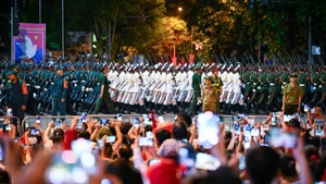 [Foto] Impresionante imágenes del segundo ensayo general del desfile por el Día Nacional
