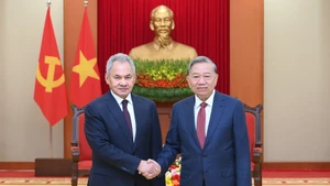 [Foto] Líder partidista de Vietnam recibe al secretario del Consejo de Seguridad de Rusia