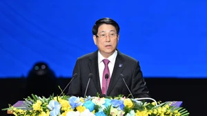 El presidente de Vietnam, Luong Cuong, habla en la cita. (Foto: Nhan Dan)