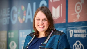 Kendra Rinas, jefa de la delegación de la Organización Internacional para las Migraciones (OIM) en Vietnam. (Foto: VNA)