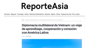 El medio argentino Reporte Asia resalta las crecientes contribuciones de Vietnam a la comunidad internacional.