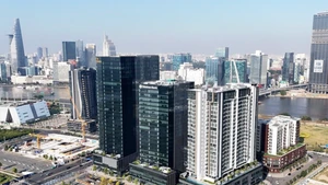 Se espera que el Centro Financiero Internacional de Ciudad Ho Chi Minh entre en funcionamiento a finales de este año. (Foto: VNA)