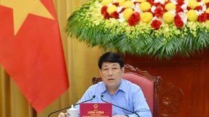 El presidente de Vietnam, Luong Cuong, habla en la cita. (Foto: Nhan Dan)