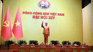 Segundo día de trabajo del XIV Congreso Nacional del Partido Comunista de Vietnam. (Foto: Nhan Dan)