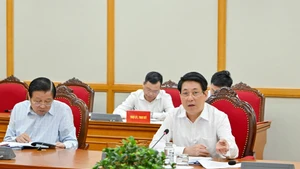 El presidente Luong Cuong en la reunión.