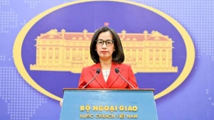 La portavoz de la Cancillería vietnamita, Pham Thu Hang. (Foto: Ministerio de Relaciones Exteriores)