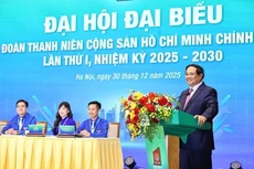 El primer ministro de Vietnam, Pham Minh Chinh, interviene en la cita. (Foto: VNA)