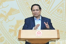 El primer ministro de Vietnam, Pham Minh Chinh, interviene en la sesión. (Foto: Nhan Dan)