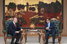 Escena de la reunión. (Foto: Nhan Dan)