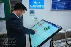 Implementación piloto del modelo de paso fronterizo inteligente en el Puesto Fronterizo Internacional por Carretera Nº II de Kim Thanh, en la provincia de Lao Cai. (Foto: VNA)