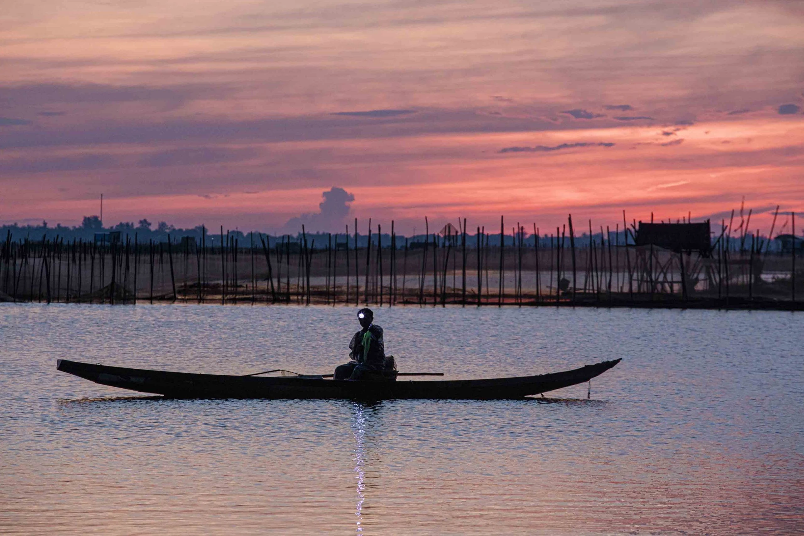 Imagen apacible de la laguna de Tam Giang