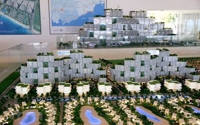 Maqueta de un resort de cinco estrellas en la provincia vietnamita de Binh Thuan (Fotografía: VNA)