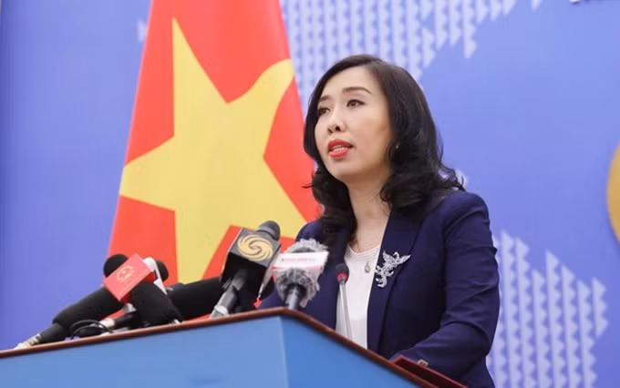 La vocera de la cancillería de Vietnam, Le Thi Thu Hang. (Fotografía: VNA)