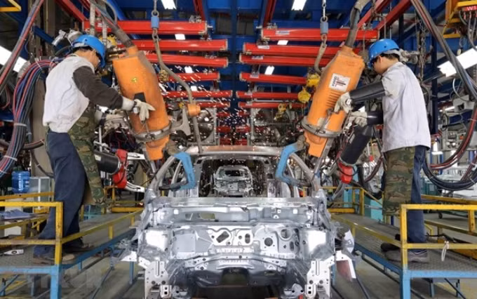 Producción de automóviles en la fábrica de Ford Vietnam (Fuente: VNA)