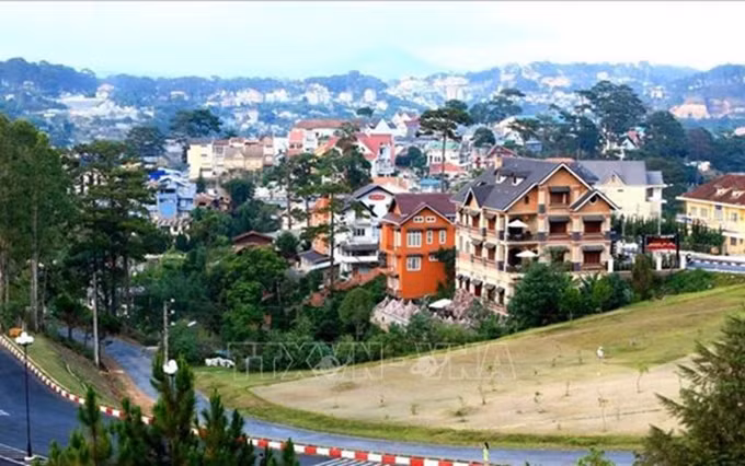 La urbe de Da Lat, en la provincia altiplánica vietnamita de Lam Dong. (Fotografía: VNA)