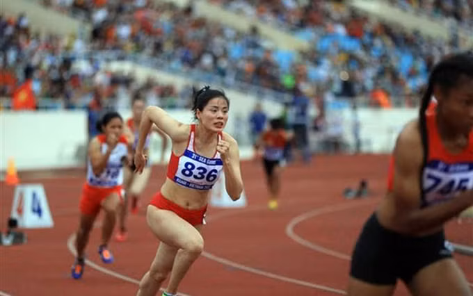 Atletista vietnamita Nguyen Thi Huyen. (Fotografía: VNA)
