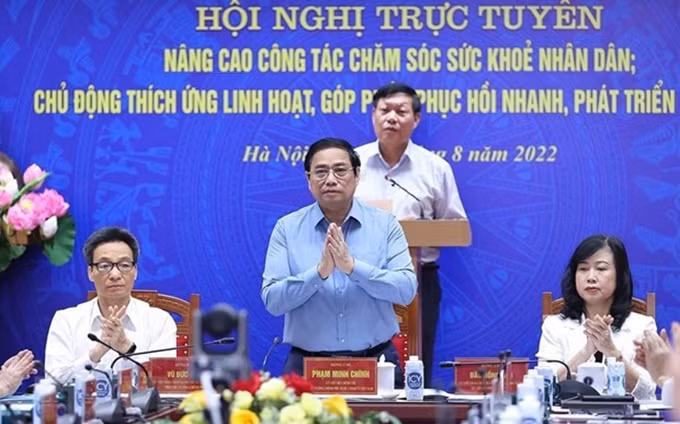 El primer ministro vietnamita, Pham Minh Chinh en el evnto. (Fotografía: VNA)