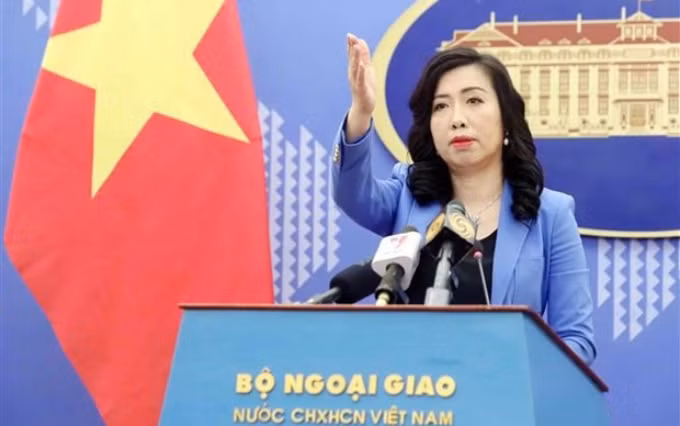  La portavoz de la Cancillería de Vietnam, Le Thi Thu Hang (Foto: VNA)