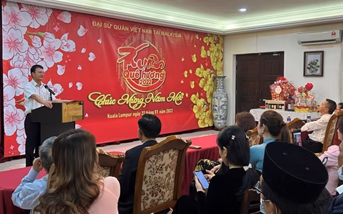 La Embajada de Vietnam en Kuala Lumpur celebra el programa "Primavera en la tierra natal 2022". (Fotografía: VNA)