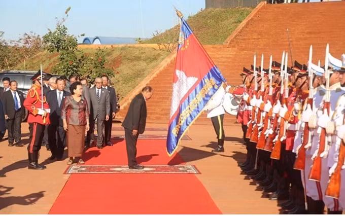 Escena de la ceremonia (Fuente: VNA)