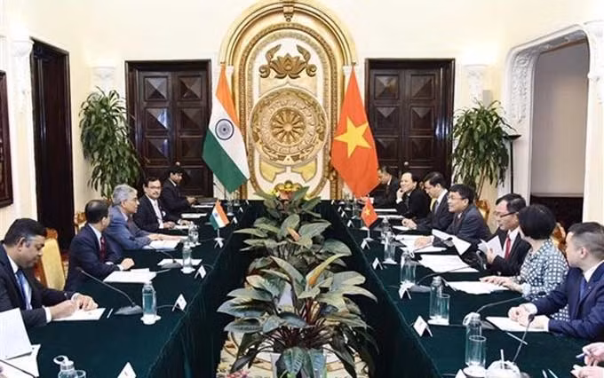 Vietnam y la India efectúan la duodécima consulta política. (Fotografía: baoquocte.vn)