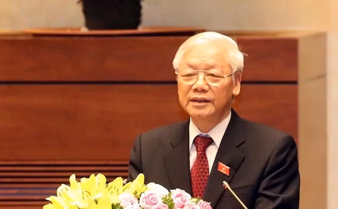 El secretario general del Partido Comunista y presidente de Vietnam, Nguyen Phu Trong. (Fotografía: VNA)