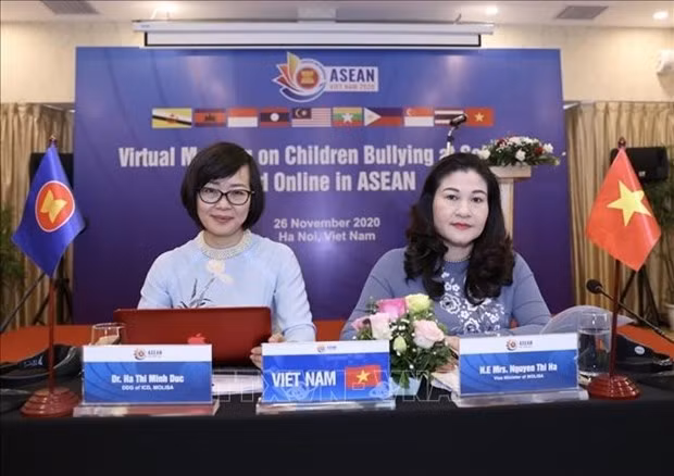 Nguyen Thi Ha, viceministra vietnamita de Trabajo, Inválidos de Guerra y Asuntos Sociales en el evento (Fotografía: VNA)