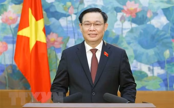 El presidente de la Asamblea Nacional de Vietnam, Vuong Dinh Hue. (Foto: VNA)